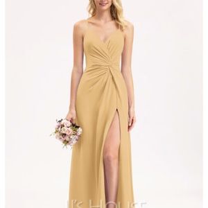 NEVER WORN Gold bridesmaid/wedding guest/prom dress
